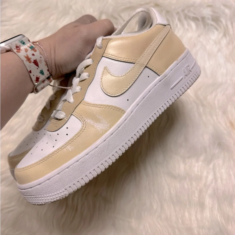 Custom Beige Air Force 1s Neutral Air Force 1s